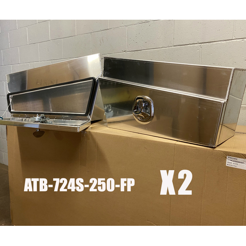 Under Body Slant Tool Box 750x250x400 Flat Plate
